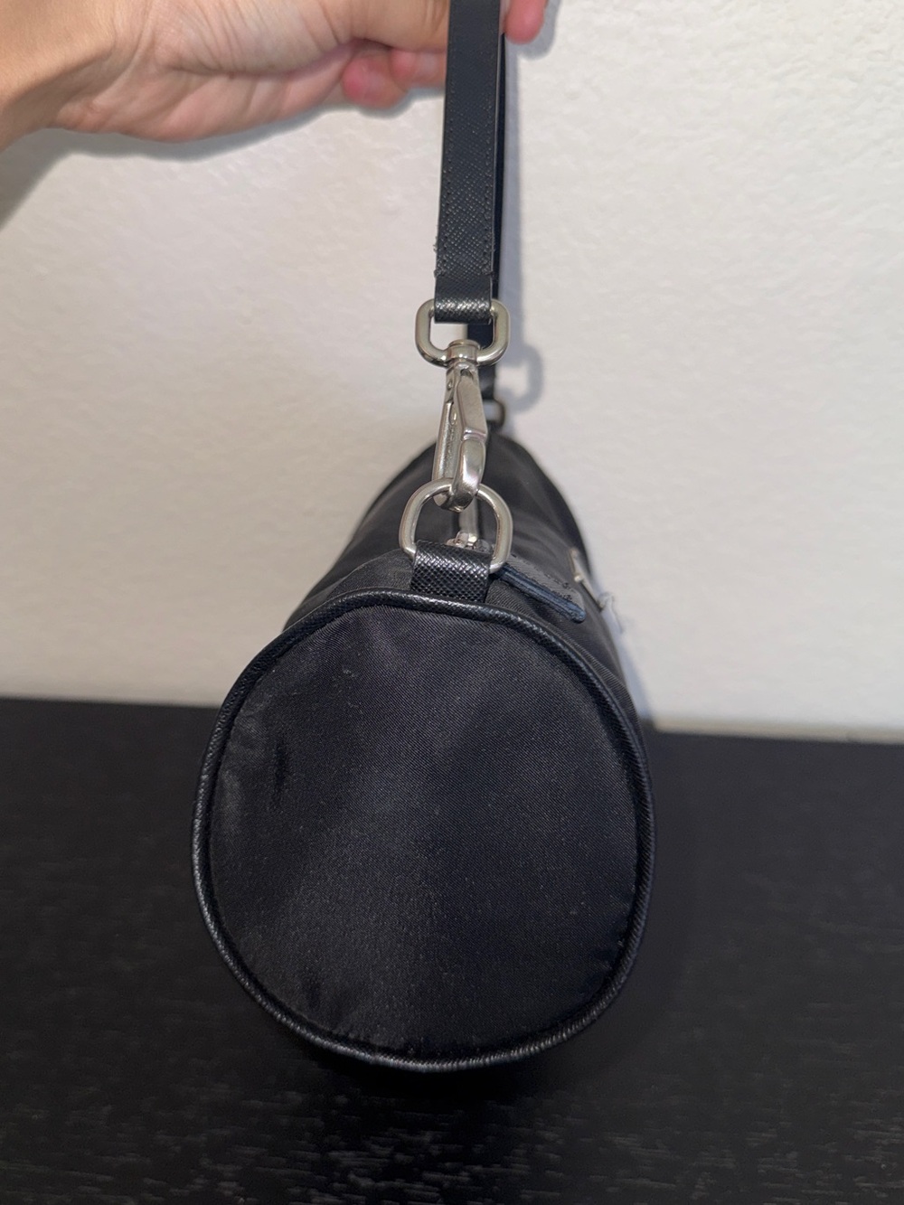 Vintage Prada Black Nylon Shoulder Bag - Picture 4 of 8